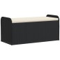 vidaXL Sitzbank mit Stauraum & Kissen Schwarz 115x51x52 cm Poly Rattan vidaXL Sitzbank mit Stauraum & Kissen Schwarz 115x51x52 cm Poly Rattan