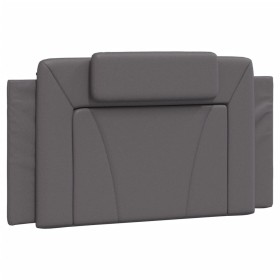 vidaXL Kopfteil-Kissen Grau 100 cm Kunstleder