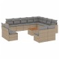 vidaXL 13-tlg. Garten-Sofagarnitur mit Kissen Beige Poly Rattan vidaXL 13-tlg. Garten-Sofagarnitur mit Kissen Beige Poly Rattan