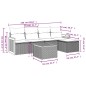 vidaXL 6-tlg. Garten-Sofagarnitur mit Kissen Schwarz Poly Rattan vidaXL 6-tlg. Garten-Sofagarnitur mit Kissen Schwarz Poly Rattan