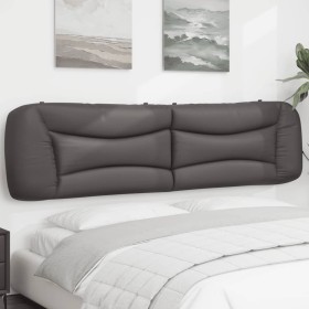 vidaXL Kopfteil-Kissen Grau 200 cm Kunstleder