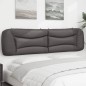 vidaXL Kopfteil-Kissen Grau 200 cm Kunstleder vidaXL Kopfteil-Kissen Grau 200 cm Kunstleder