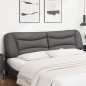 vidaXL Kopfteil-Kissen Grau 200 cm Kunstleder vidaXL Kopfteil-Kissen Grau 200 cm Kunstleder