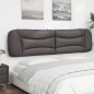 vidaXL Kopfteil-Kissen Grau 200 cm Kunstleder vidaXL Kopfteil-Kissen Grau 200 cm Kunstleder