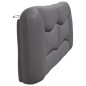 vidaXL Kopfteil-Kissen Grau 200 cm Kunstleder vidaXL Kopfteil-Kissen Grau 200 cm Kunstleder