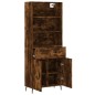 Highboard Räuchereiche 69,5x34x180 cm Holzwerkstoff Highboard Räuchereiche 69,5x34x180 cm Holzwerkstoff