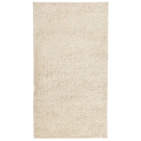 vidaXL Teppich Shaggy Hochflor Modern Golden 60x110 cm