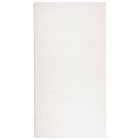 vidaXL Teppich Shaggy Hochflor Modern Creme 80x150 cm