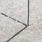 vidaXL Teppich Shaggy Hochflor Modern Creme 80x150 cm vidaXL Teppich Shaggy Hochflor Modern Creme 80x150 cm