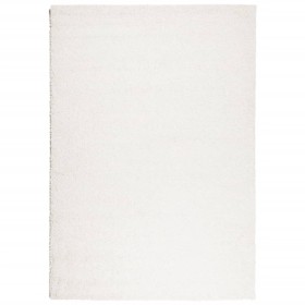 vidaXL Teppich Shaggy Hochflor Modern Creme 120x170 cm