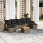 vidaXL 8-tlg. Garten-Sofagarnitur mit Kissen Grau Poly Rattan vidaXL 8-tlg. Garten-Sofagarnitur mit Kissen Grau Poly Rattan