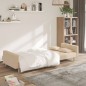 vidaXL Schlafsofa 2-Sitzer mit 2 Kissen Creme Stoff vidaXL Schlafsofa 2-Sitzer mit 2 Kissen Creme Stoff