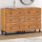 vidaXL Beistellschränke 2 Stk. 60x33x75 cm Massivholz Akazie vidaXL Beistellschränke 2 Stk. 60x33x75 cm Massivholz Akazie