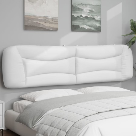 vidaXL Kopfteil-Kissen Weiß 200 cm Kunstleder