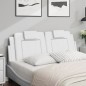 vidaXL Kopfteil-Kissen Weiß 120 cm Kunstleder