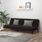 vidaXL Schlafsofa 2-Sitzer Schwarz Samt vidaXL Schlafsofa 2-Sitzer Schwarz Samt