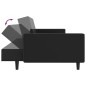vidaXL Schlafsofa 2-Sitzer Schwarz Kunstleder vidaXL Schlafsofa 2-Sitzer Schwarz Kunstleder