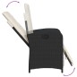 vidaXL 5-tlg. Garten-Essgruppe mit Kissen Schwarz Poly Rattan vidaXL 5-tlg. Garten-Essgruppe mit Kissen Schwarz Poly Rattan