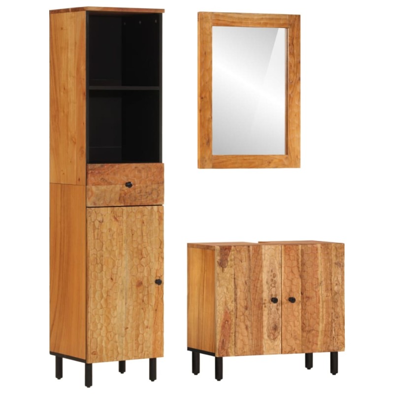 vidaXL 3-tlg. Badmöbel-Set Massivholz Akazie vidaXL 3-tlg. Badmöbel-Set Massivholz Akazie