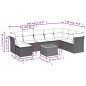 vidaXL 9-tlg. Garten-Sofagarnitur mit Kissen Schwarz Poly Rattan vidaXL 9-tlg. Garten-Sofagarnitur mit Kissen Schwarz Poly Rattan