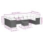 vidaXL 11-tlg. Garten-Sofagarnitur mit Kissen Schwarz Poly Rattan vidaXL 11-tlg. Garten-Sofagarnitur mit Kissen Schwarz Poly Rattan