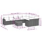 vidaXL 10-tlg. Garten-Sofagarnitur mit Kissen Grau Poly Rattan vidaXL 10-tlg. Garten-Sofagarnitur mit Kissen Grau Poly Rattan