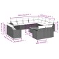 vidaXL 13-tlg. Garten-Sofagarnitur mit Kissen Beige Poly Rattan vidaXL 13-tlg. Garten-Sofagarnitur mit Kissen Beige Poly Rattan