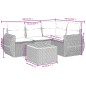 vidaXL 5-tlg. Garten-Sofagarnitur mit Kissen Beige Poly Rattan vidaXL 5-tlg. Garten-Sofagarnitur mit Kissen Beige Poly Rattan