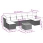 vidaXL 8-tlg. Garten-Sofagarnitur mit Kissen Schwarz Poly Rattan vidaXL 8-tlg. Garten-Sofagarnitur mit Kissen Schwarz Poly Rattan