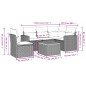 vidaXL 6-tlg. Garten-Sofagarnitur mit Kissen Beige Poly Rattan vidaXL 6-tlg. Garten-Sofagarnitur mit Kissen Beige Poly Rattan