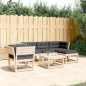 vidaXL 5-tlg. Garten-Lounge-Set mit Kissen Massivholz Kiefer vidaXL 5-tlg. Garten-Lounge-Set mit Kissen Massivholz Kiefer
