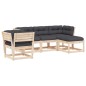 vidaXL 5-tlg. Garten-Lounge-Set mit Kissen Massivholz Kiefer vidaXL 5-tlg. Garten-Lounge-Set mit Kissen Massivholz Kiefer