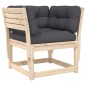 vidaXL 5-tlg. Garten-Lounge-Set mit Kissen Massivholz Kiefer vidaXL 5-tlg. Garten-Lounge-Set mit Kissen Massivholz Kiefer