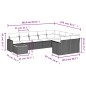 vidaXL 10-tlg. Garten-Sofagarnitur mit Kissen Grau Poly Rattan vidaXL 10-tlg. Garten-Sofagarnitur mit Kissen Grau Poly Rattan
