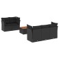 vidaXL 6-tlg. Garten-Sofagarnitur mit Kissen Schwarz Poly Rattan vidaXL 6-tlg. Garten-Sofagarnitur mit Kissen Schwarz Poly Rattan