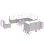 vidaXL 11-tlg. Garten-Sofagarnitur mit Kissen Grau Poly Rattan vidaXL 11-tlg. Garten-Sofagarnitur mit Kissen Grau Poly Rattan
