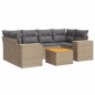 vidaXL 7-tlg. Garten-Sofagarnitur mit Kissen Beige Poly Rattan vidaXL 7-tlg. Garten-Sofagarnitur mit Kissen Beige Poly Rattan