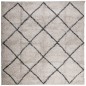 vidaXL Teppich Shaggy Hochflor Modern Beige und Anthrazit 200x200 cm vidaXL Teppich Shaggy Hochflor Modern Beige und Anthrazit 200x200 cm