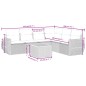 vidaXL 7-tlg. Garten-Sofagarnitur mit Kissen Schwarz Poly Rattan vidaXL 7-tlg. Garten-Sofagarnitur mit Kissen Schwarz Poly Rattan