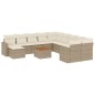 vidaXL 12-tlg. Garten-Sofagarnitur mit Kissen Beige Poly Rattan vidaXL 12-tlg. Garten-Sofagarnitur mit Kissen Beige Poly Rattan