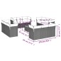 vidaXL 13-tlg. Garten-Sofagarnitur mit Kissen Grau Poly Rattan vidaXL 13-tlg. Garten-Sofagarnitur mit Kissen Grau Poly Rattan