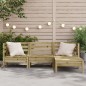vidaXL Gartensofa 3-Sitzer mit Hocker Kiefernholz Imprägniert vidaXL Gartensofa 3-Sitzer mit Hocker Kiefernholz Imprägniert