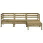vidaXL Gartensofa 3-Sitzer mit Hocker Kiefernholz Imprägniert vidaXL Gartensofa 3-Sitzer mit Hocker Kiefernholz Imprägniert