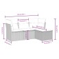 vidaXL 4-tlg. Garten-Sofagarnitur mit Kissen Beige Poly Rattan vidaXL 4-tlg. Garten-Sofagarnitur mit Kissen Beige Poly Rattan