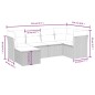 vidaXL 6-tlg. Garten-Sofagarnitur mit Kissen Beige Poly Rattan vidaXL 6-tlg. Garten-Sofagarnitur mit Kissen Beige Poly Rattan