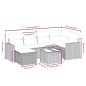 vidaXL 7-tlg. Garten-Sofagarnitur mit Kissen Schwarz Poly Rattan vidaXL 7-tlg. Garten-Sofagarnitur mit Kissen Schwarz Poly Rattan