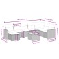 vidaXL 9-tlg. Garten-Sofagarnitur mit Kissen Beige Poly Rattan vidaXL 9-tlg. Garten-Sofagarnitur mit Kissen Beige Poly Rattan