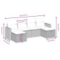vidaXL 6-tlg. Garten-Sofagarnitur mit Kissen Schwarz Poly Rattan vidaXL 6-tlg. Garten-Sofagarnitur mit Kissen Schwarz Poly Rattan