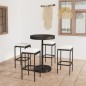 vidaXL 5-tlg. Gartenbar-Set mit Kissen Poly Rattan Schwarz vidaXL 5-tlg. Gartenbar-Set mit Kissen Poly Rattan Schwarz