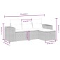 vidaXL 4-tlg. Garten-Sofagarnitur mit Kissen Schwarz Poly Rattan vidaXL 4-tlg. Garten-Sofagarnitur mit Kissen Schwarz Poly Rattan